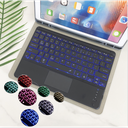 iPad TPU case HK129T with pen-holder detachale bluetooth keyboard with touchpad and back light For iPad Pro 12.9 (2015/2017) Pin Connectork