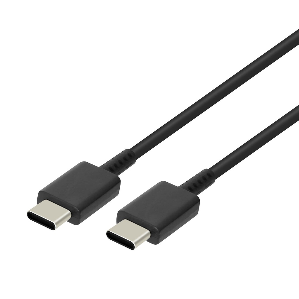 Original Samsung Dual USB-C Cable 1 Meter 3Amp PD Super Charge Type C To Type C USB Cable 40W fast charging For Galaxy Note 10 Pro S20 S10 Plus A90 A80 A70 Black