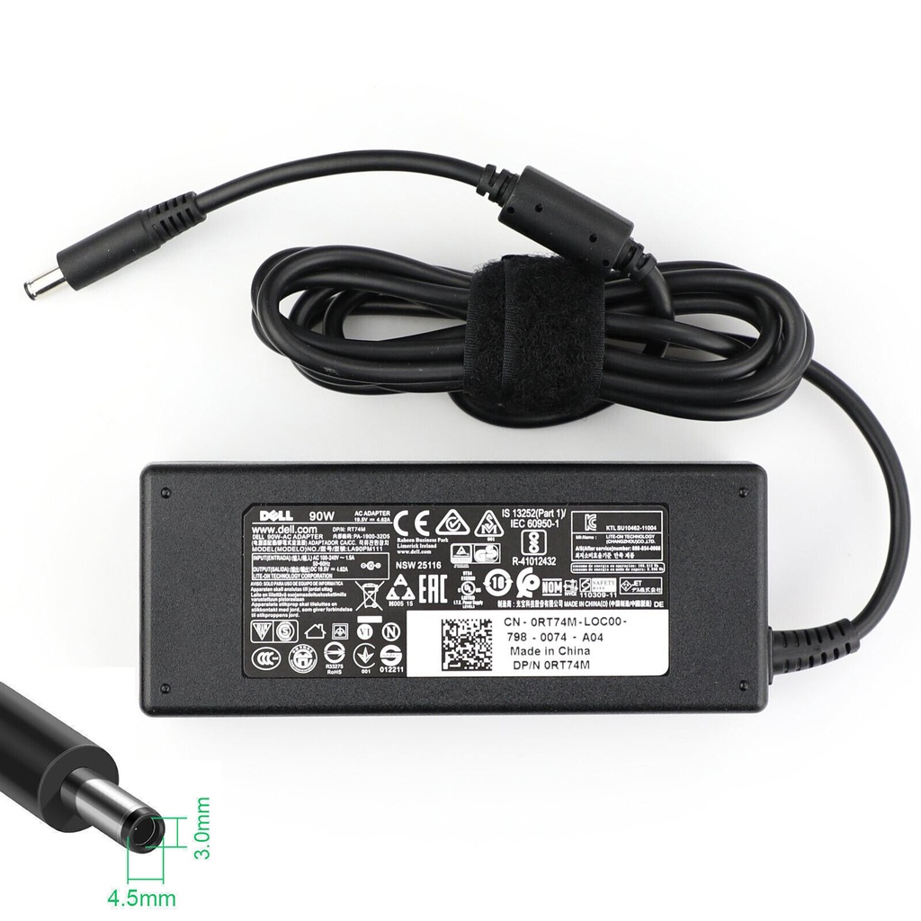 DELL Genuine 90W for DELL 0RT74M RT74M PA-1900-32D5 AC Adapter