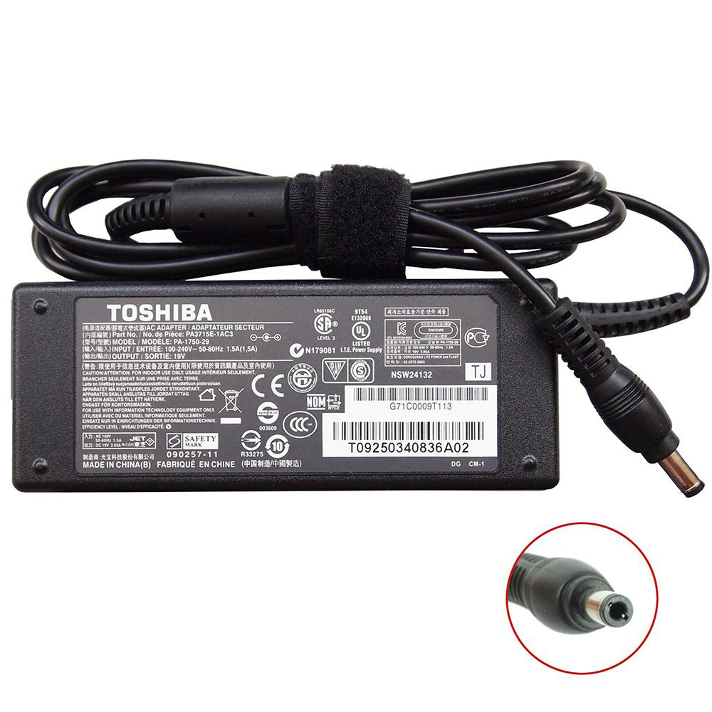 Toshiba Genuine Toshiba Laptop Charger AC Power Adapter PA5181U-1ACA 19V 6.32Amp 120W