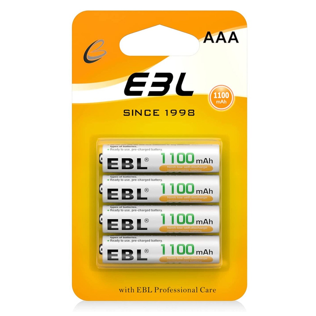 EBL AAA Rechargeable Battery 1100mAh 4 pack