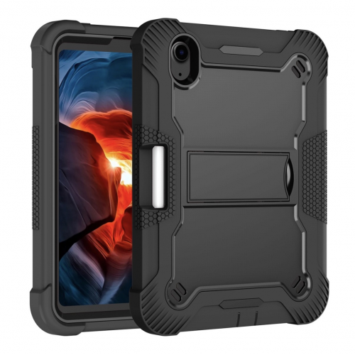 Samsung TAB  A10.1 T510/T515 ShockProof Rugged Armor Case with Kickstand Tablet Cover Case Black