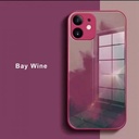 iPhone 11 Pro Artistic ShockProof Phone Case (Biguo) Bay Wine Red