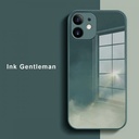 iPhone11 PRO Artistic ShockProof Phone Case (Biguo) Ink Gentleman Black