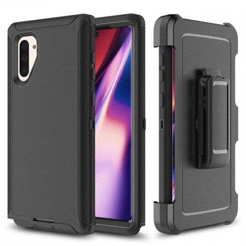 iPhone 12 PRO Max ShockProof Phone Case with Belt Clip (Adventurer) Black