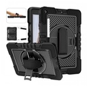 [R]Samsung tablet case A10.1 TJZ multi-layer Protection shockProof with Belt Clip BLACK T510 T515