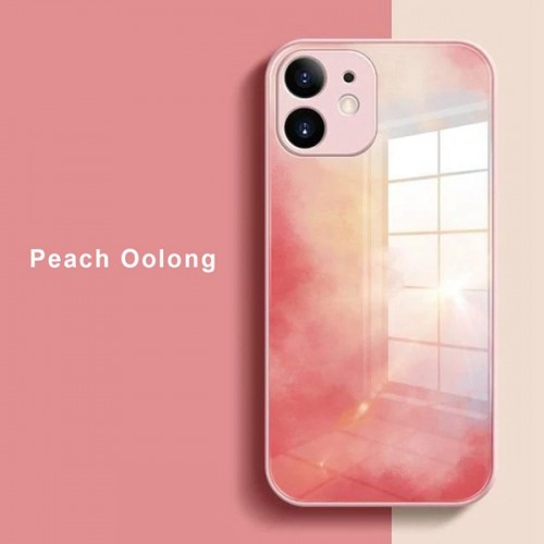 [M0610090004] iPhone12 PRO MAX Artistic ShockProof Phone Case (Biguo) Peach Oolong Orange