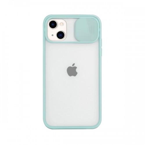 [M0620090121] iPhone 12 Pro Max Slide Camera Lens Protection Cover Phone Case ShockProof TPU (Case Mate) Green