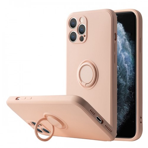 [M0850090015] [UD02]Silicone phone case with ring for Iphone X/XS 5.8 Pink