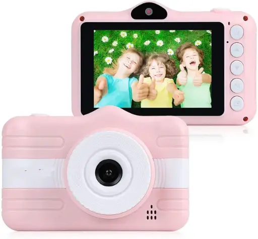 [E0740350015] Children Camera,X600 big Screen,front 1.3M,2M rear,pink