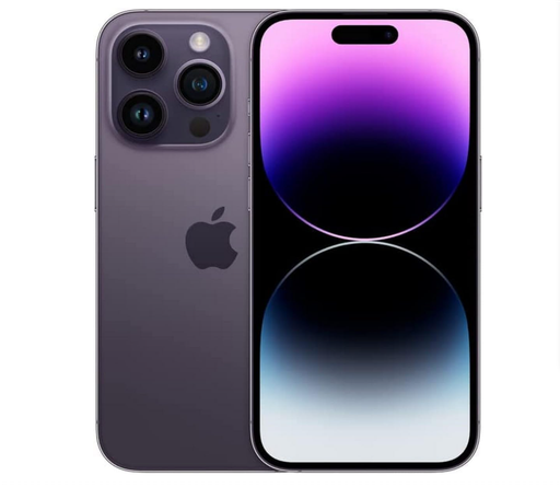 [M0010010891] iPhone 14 Pro 128GB SIM+eSIM Deep Purple A Grade 100% Battery Health( Refurbished )