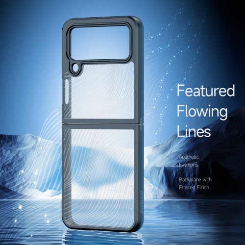 DUX DUCIS Aimo Series Samsung Z Flip4 5G Clear Case Cover Black