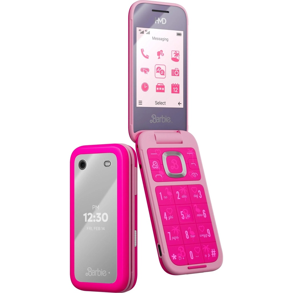 HMD Barbie Phone 4G Dual Nano Sim Pink - Brand new