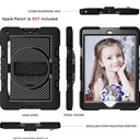 [R]iPad Mini 4 (2015) / 5 (2019) | 7.9'' TJZ multi-layer protection shockproof with Belt Clip BLACK