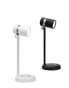 Reading lamp with bluetooth music player and wireless charging L9-BLACK