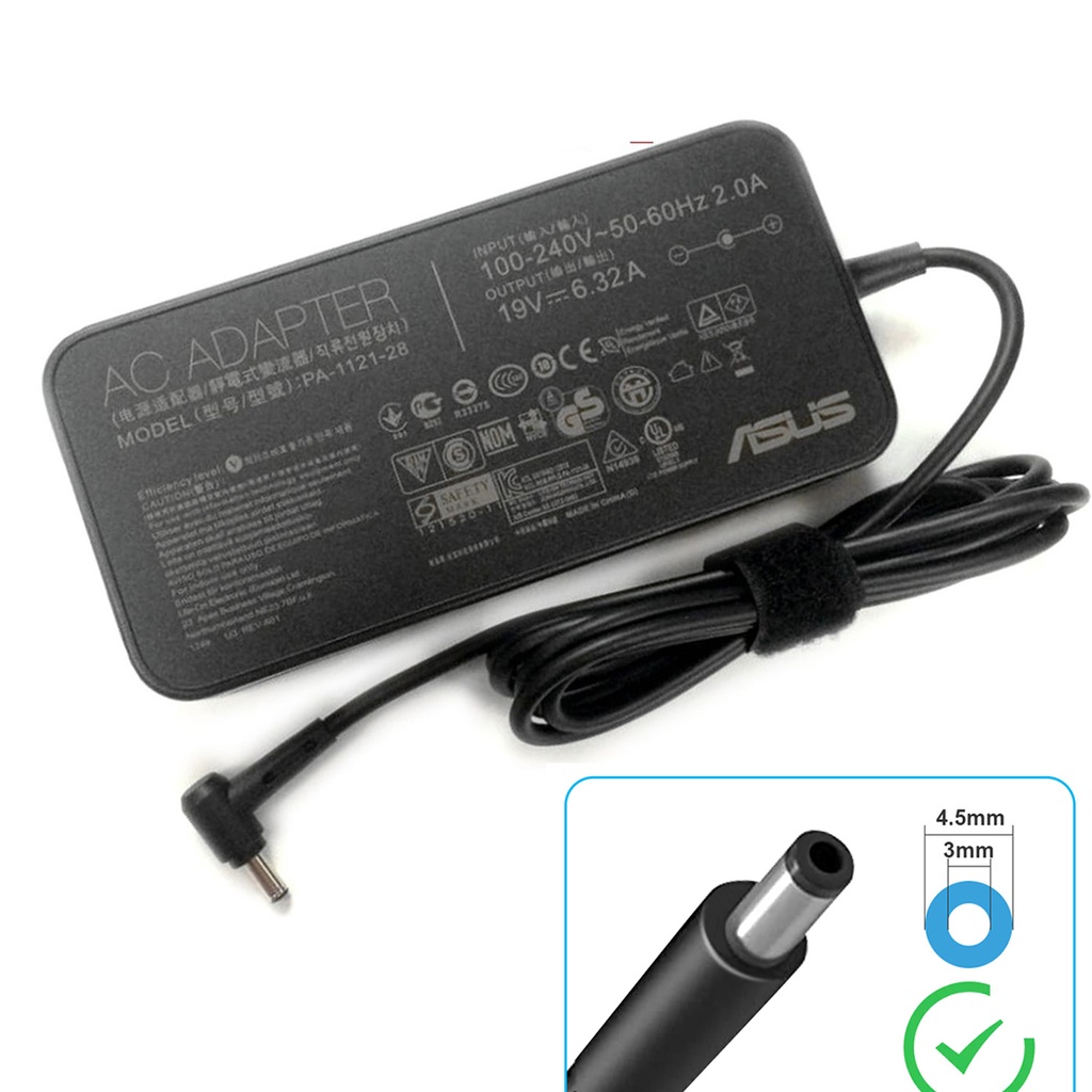 Asus Original 120W Power Adapter ASUS Zenbook Pro UX501JW UX501VW PA-1121-28 ROG G501