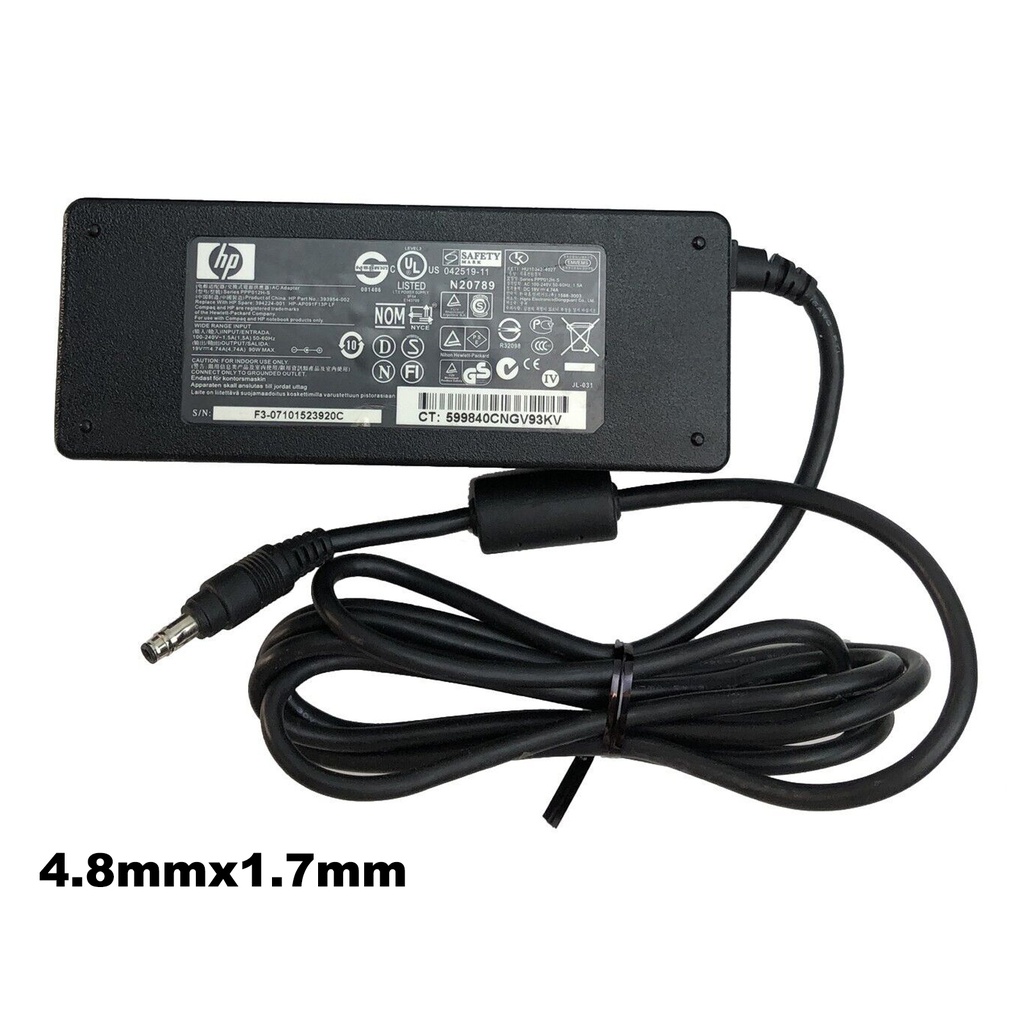 HP Genuine HP Charger AC Adapter HP-AP091F13P LF 19V 90W 4.8x1.7mm