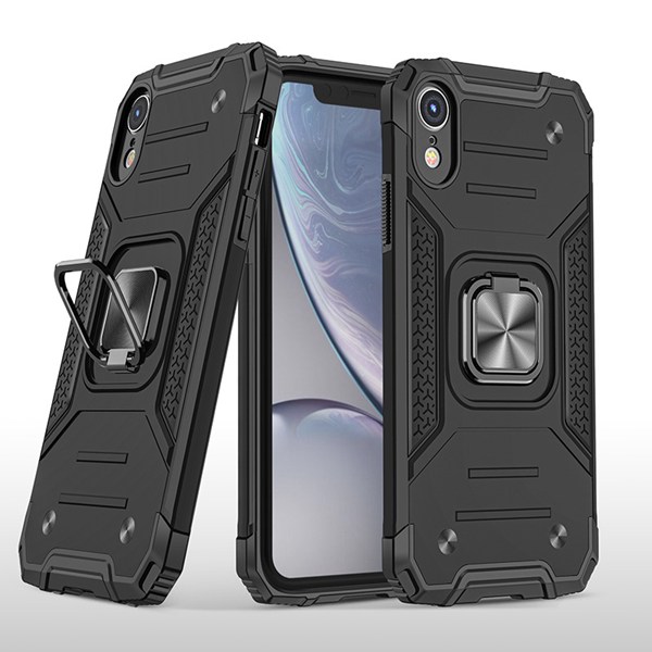 iPhone X / XS ShockProof Fashion Black Phone Case (Kemeng)