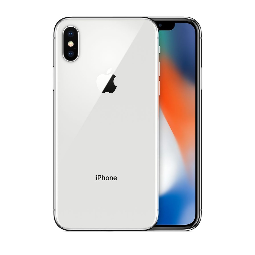 iPhone X 64GB Silver A Grade 100% Battery Health( Refurbished )