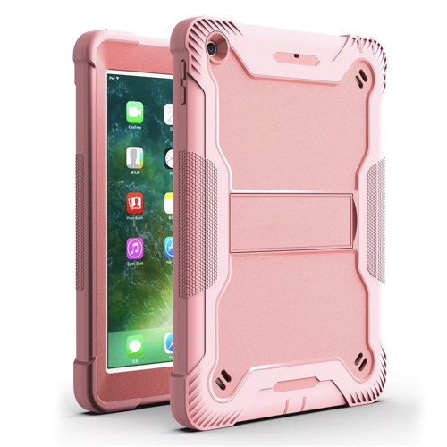   iPad Air 4 (2020) / Air 5 (2022) | 10.9'' / Pro 2018/2020/2021/2022 | 11'' ShockProof Rugged Armor Case with Kickstand Tablet Cover Case Pin Connectork Pink