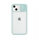 iPhone 11 Pro Slide Camera Lens Protection Cover Phone Case ShockProof TPU (Case Mate) Green 