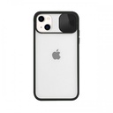 iPhone 12 Pro Max Slide Camera Lens Protection Cover Phone Case ShockProof TPU (Case Mate) Black