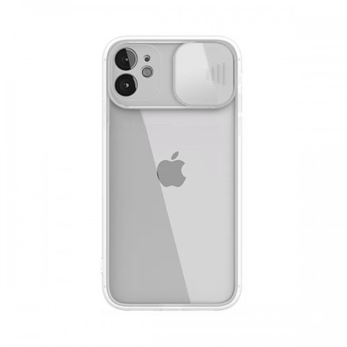 iPhone 11Pro Slide Camera Lens Protection Cover Phone Case ShockProof TPU (Case Mate) ) Transparent