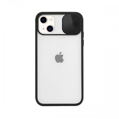 iPhone  11 Pro Max  Slide Camera Lens Protection Cover Phone Case ShockProof TPU (Case Mate) ) Black