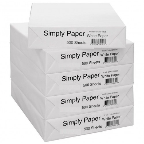 HA Office Printer Paper A4 - 80gsm White 210x297mm 500 Sheets (Price for 10 reams)