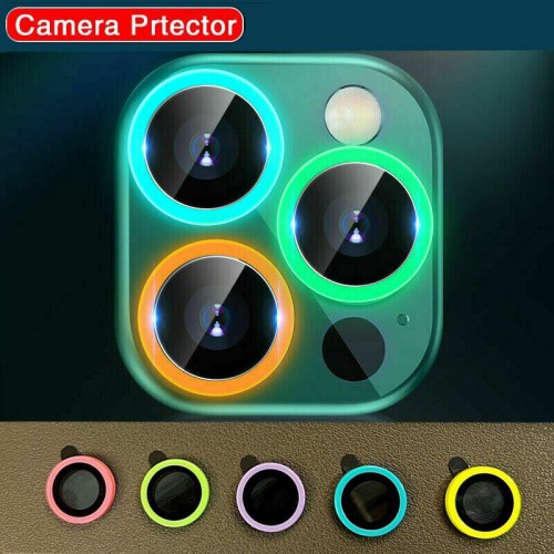 iPhone 13 Pro/13 Pro Max 9H Luminous Camera Lens Protector Film Orange