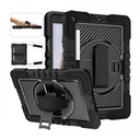 [R]Samsung tablet case A10.1 TJZ multi-layer protection shockproof with Belt Clip BLACK T510 T515