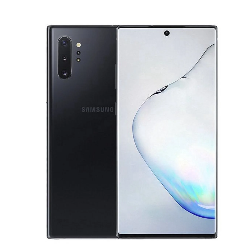 Samsung Galaxy Note 10+ SM-N975F Single SIM 256GB with 12GB RAM Black – No S Pen – A Grade (Refurbished) (Minor Screen Burn)