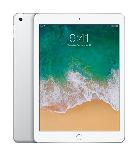 [T0010010554] iPad 5th Gen 9.7" Wi-Fi Only 128GB Silver A1822 A Grade above 80% Battery Health( Refurbished )