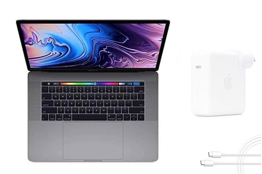 [L0010010007] Apple MacBook Pro 15" 2018 A1990 6-Core i7-8850H 2.6-4.3GHz 16GB DDR4 512GB SSD Touch Bar Space Gray A Grade 100% Battery Health ( Refurbished )