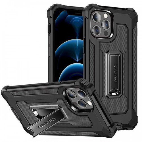 [M0690090021] Samsung S20 Plus Jazz ShockProof Hard PC & Soft TPU Hidden Foldable Metal Kickstand Mobile Phone Case 