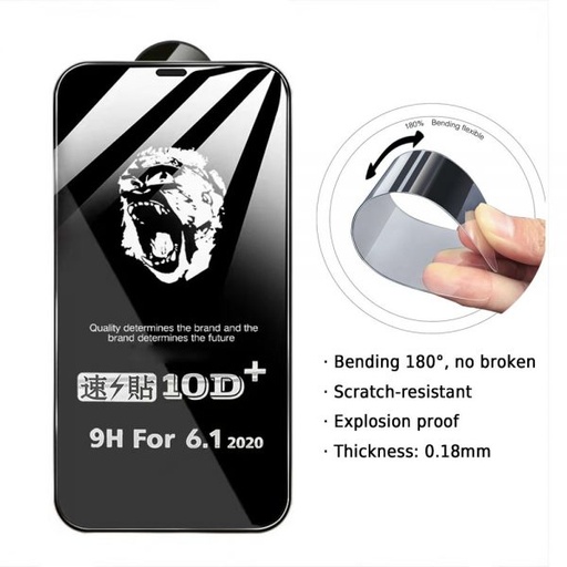 [M0720100019] iPhone 14 Pro Pliable and Strong Tempered Glass Screen Protector (Gorilla) Without Package 
