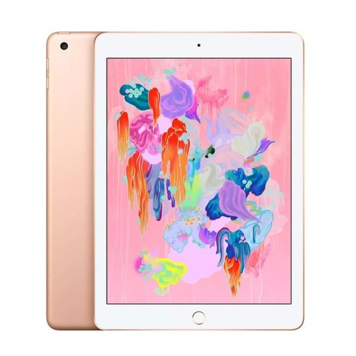 [T0010010681] iPad 6th Gen 9.7" Cellular + Wi-Fi 32GB Gold A1954 A Grade 100% Battery Health( Refurbished )