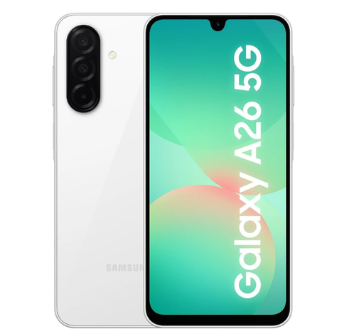 [M0020010693] Samsung Galaxy A26 5G(A266B) Dual SIM 6GB RAM 128GB - White International Version Brand new