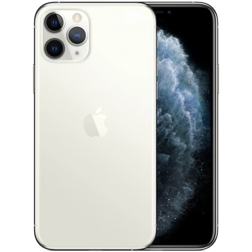 [M0010010923] iPhone 11 Pro Max 256GB SS+eSim Silver A Grade 100% Battery Health( Refurbished )