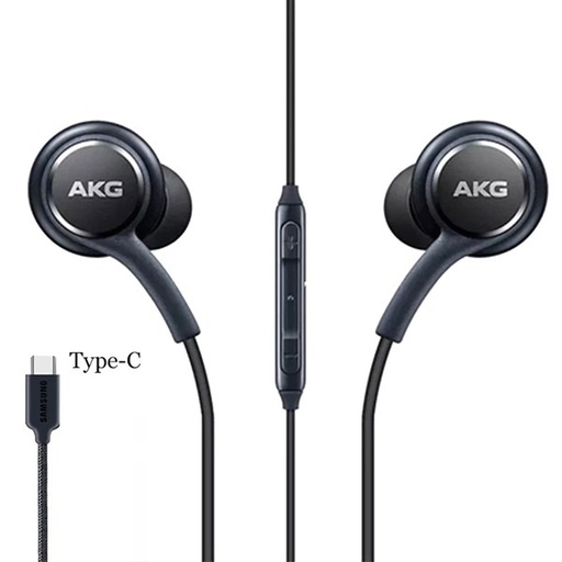 [M0020110002] Original Samsung AKG Earphones with type C connector for S20, Note 10, 20 ultra Black