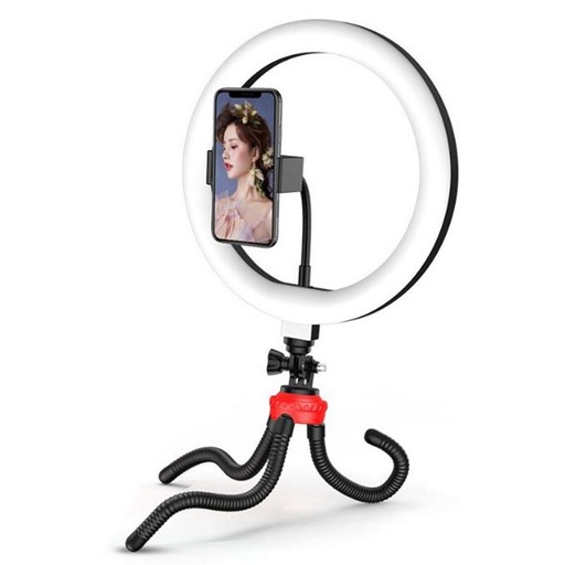 [E0760070002] Multifunctional octopus bracket Ring Light with Stand B-30,flexible rotation and folding freely,blutooth remote control 26CM