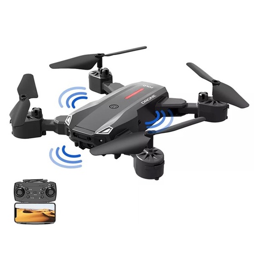 [E0680350005] Drone with 8K Electrically Adjustable Dual Camera Quadcopter Remote Control V1 come with 2 batteries